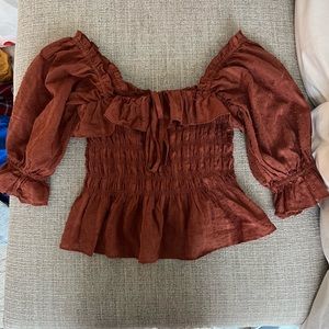 Small rusted orange cute top